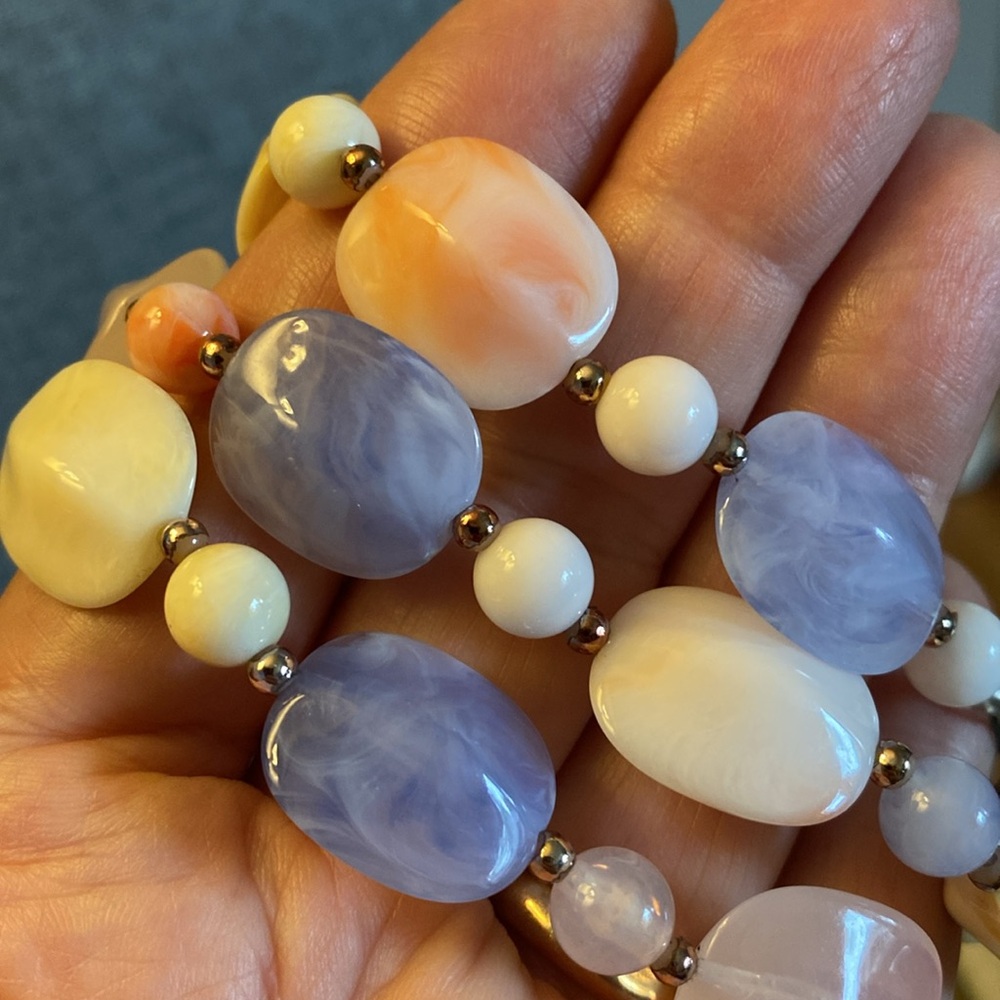 Vintage Multicoloured Pastels Necklace